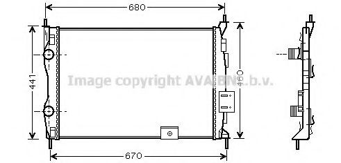 PRASCO DN2278: Radiaator, mootorijahutus