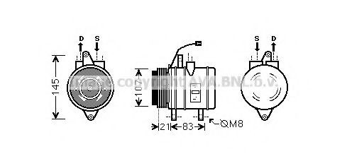 PRASCO DWK098: Compresseur de climatisation