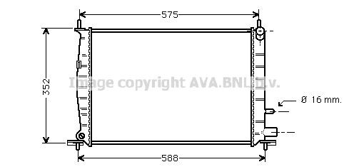 PRASCO FD2220: Radiator, racire motor