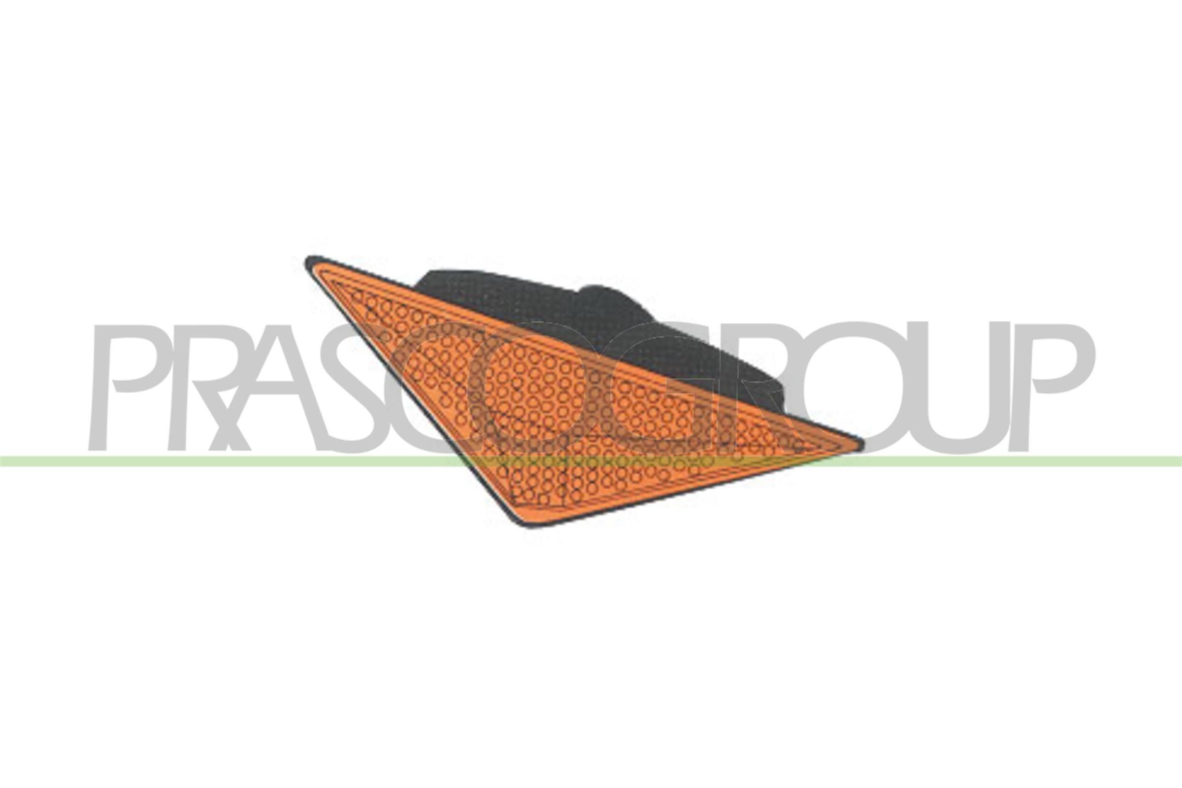 PRASCO FD4204139: Blinker vänster fram, till höger fram, sidoinstallation, gul, orange, utan lamphållare