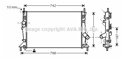PRASCO FDA2370: Radiator, motorkjøling