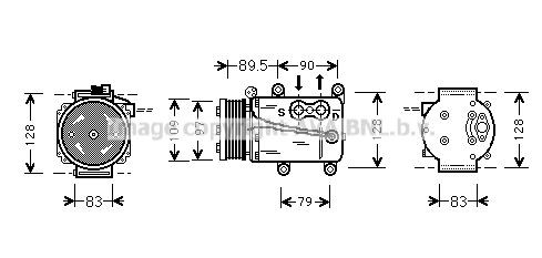 PRASCO FDAK082: Compresor AC