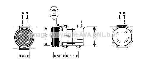 PRASCO FDK352: Kliimakompressor