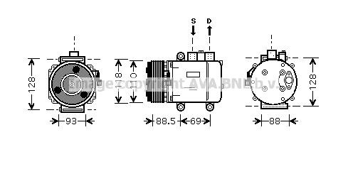 PRASCO FDK420: Compresor AC