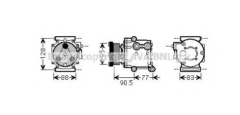 PRASCO FDK434: Compresor AC