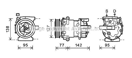 PRASCO FDK469: AC-kompressor