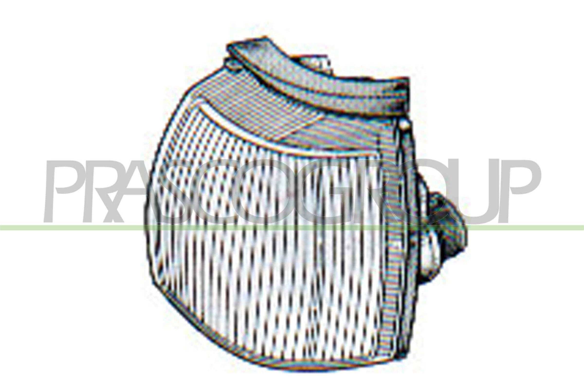 PRASCO FT1364014: Semnalizator fata stanga, alb, cu suport bulb