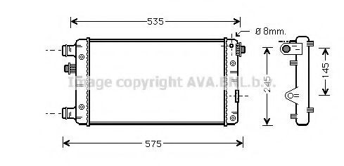 PRASCO FT2239: Radiator, racire motor