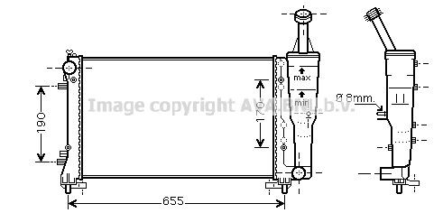 PRASCO FT2308: Radiator, racire motor