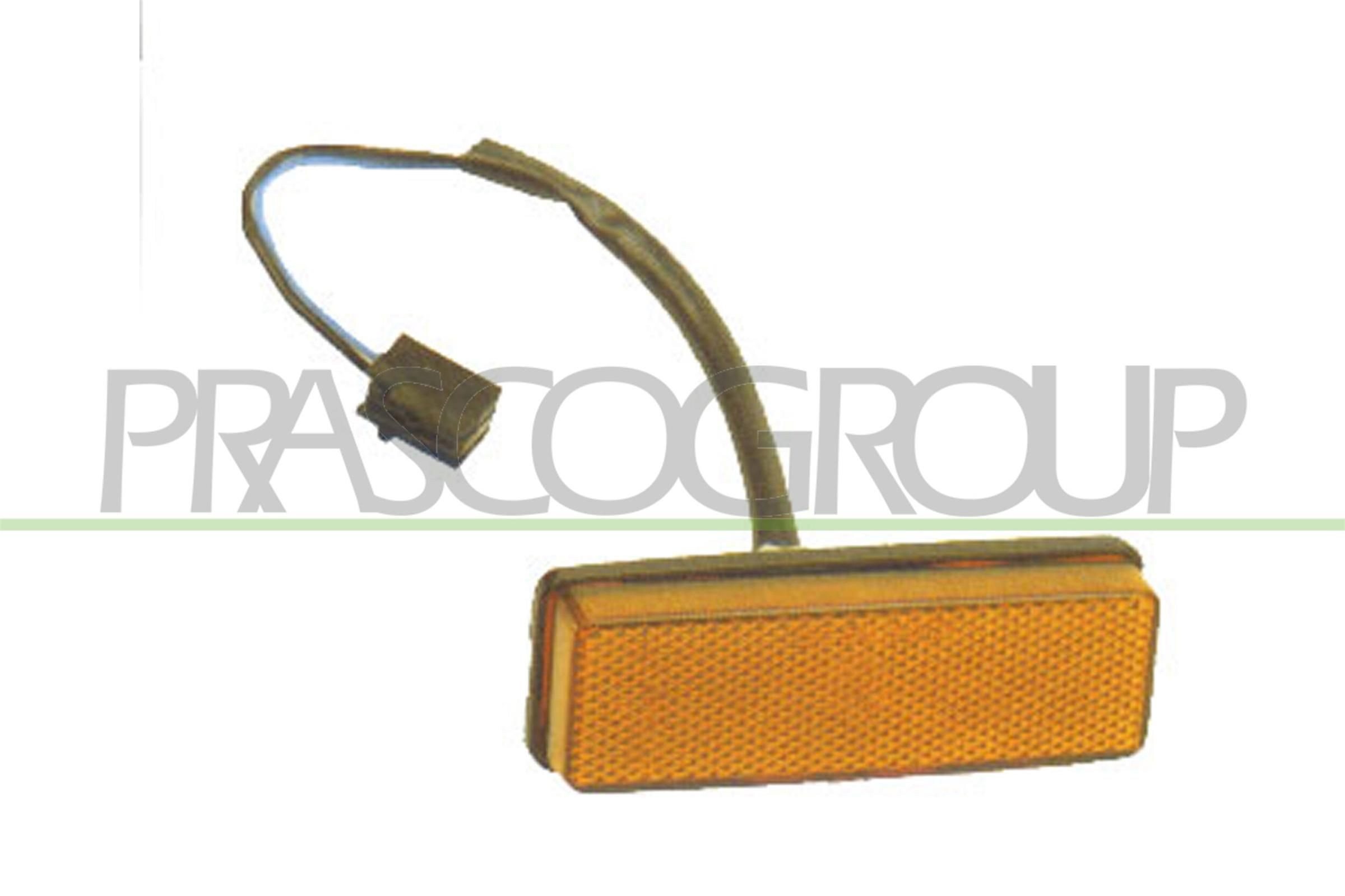 PRASCO FT9174039: Semnalizator fata stanga, fata dreapta, instalare laterală, galben, cu suport bulb