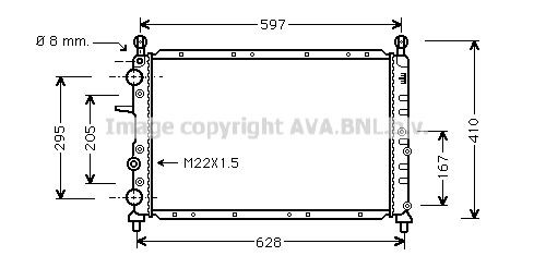 PRASCO FTA2095: Radiator, racire motor