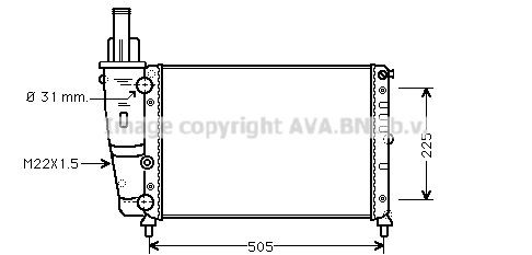 PRASCO FTA2138: Radiator, racire motor