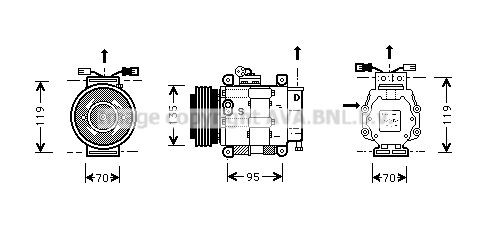 PRASCO FTK062: AC-kompressor