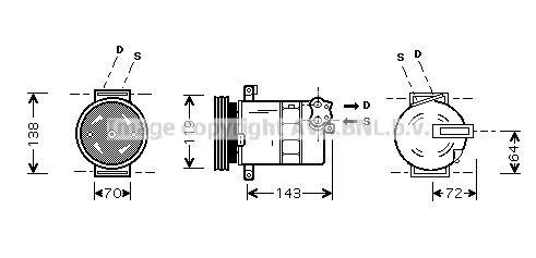 PRASCO FTK086: Compresor AC