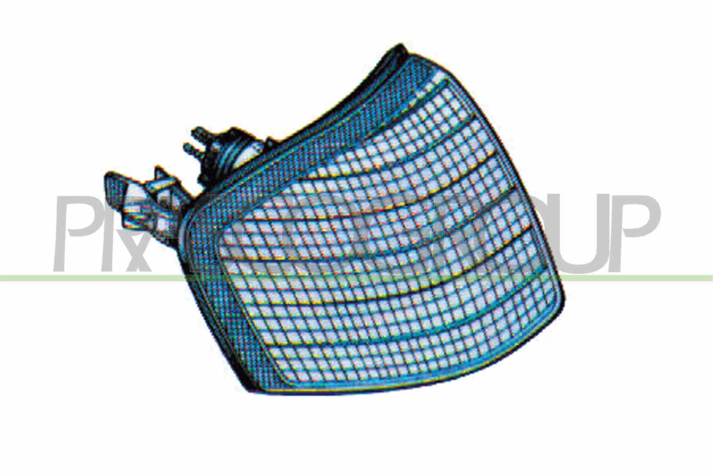 PRASCO ME0254023: Clignotant avant droite, gris fumée, avec porte-lampe