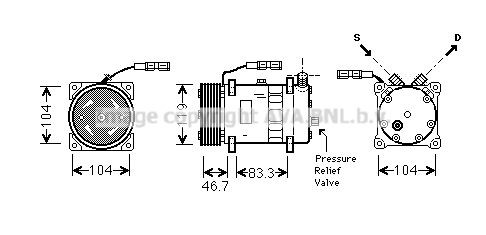 PRASCO MNAK048: Kliimakompressor