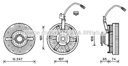 PRASCO MNC070: Cupla, ventilator radiator