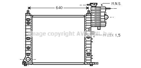 PRASCO MSA2216: Radiator, racire motor