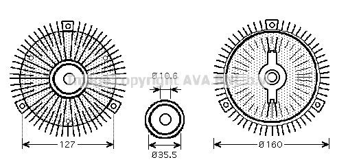 PRASCO MSC412: Cupla, ventilator radiator