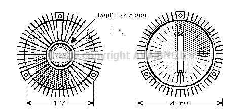 PRASCO MSC422: Spojka ventilátora chladenia
