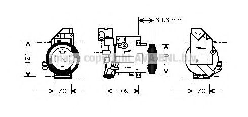 PRASCO MSK425: Compresor AC