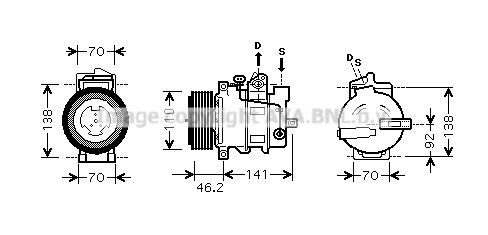 PRASCO MSK427: Kliimakompressor