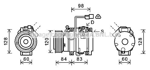 PRASCO MTAK227: Compresseur de climatisation