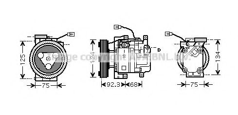 PRASCO MZK219: Compresseur de climatisation