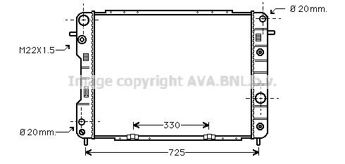 PRASCO OL2198: Radiaator, mootorijahutus