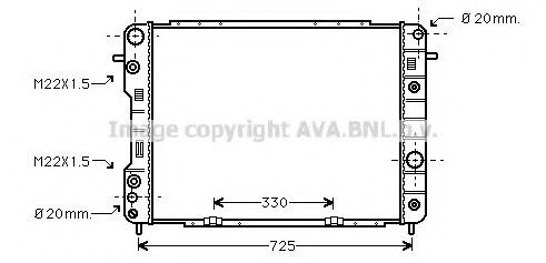 PRASCO OL2199: Radiaator, mootorijahutus