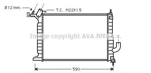 PRASCO OL2275: Radiaator, mootorijahutus