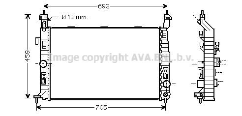 PRASCO OL2348: Radiaator, mootorijahutus