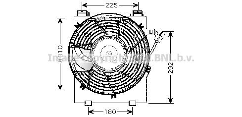 PRASCO OL7518: Radiaatori ventilaator 310mm