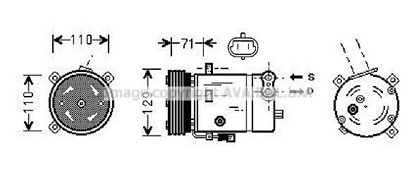 PRASCO OLAK276: Compresor AC