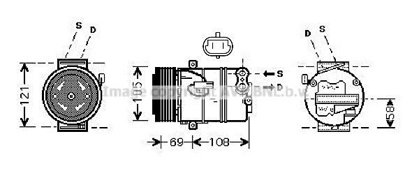 PRASCO OLK445: Compresor AC