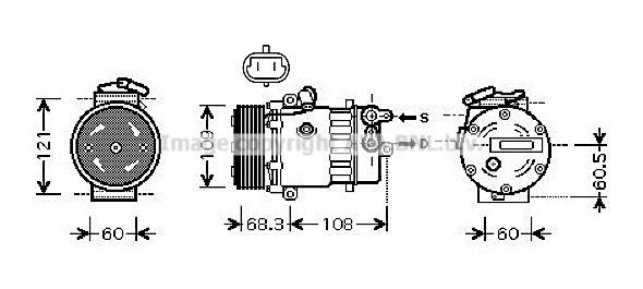 PRASCO OLK466: AC-kompressor