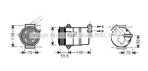 PRASCO OLK498: Compresor AC
