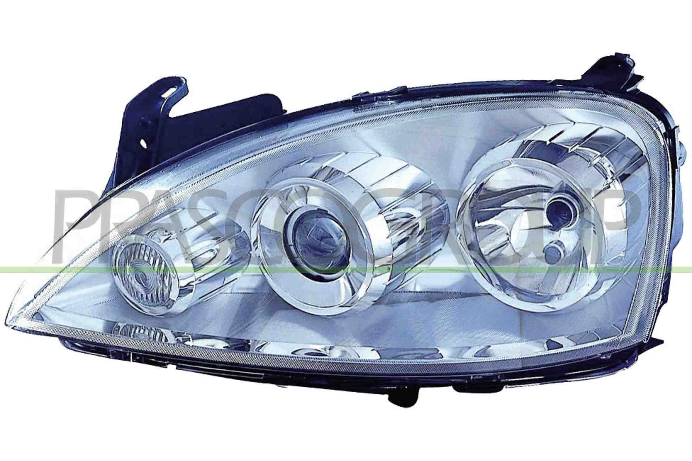 PRASCO OP0324904: Far stanga, H7/H7, cu motor electric, fara motor reglaj LWR, Culoare lumina semnalizator: transparent