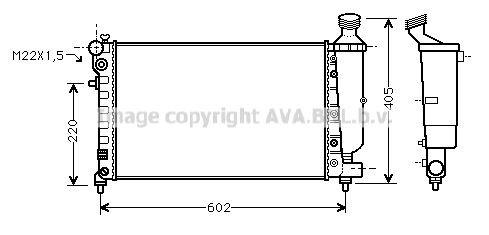 PRASCO PEA2216: Radiator, racire motor