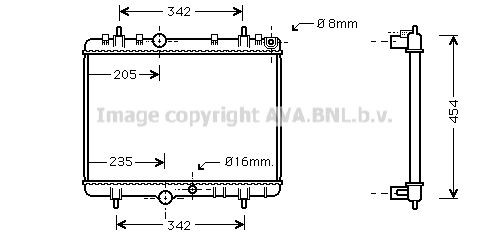 PRASCO PEA2218: Radiaator, mootorijahutus
