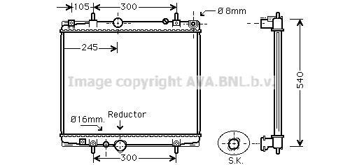 PRASCO PEA2276: Radiator, racire motor cu cuplaje rapide