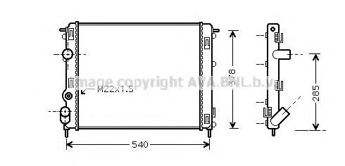 PRASCO RT2302: Radiator, racire motor