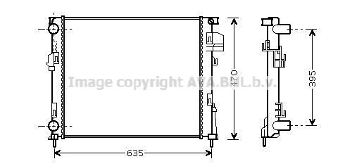 PRASCO RT2327: Radiaator, mootorijahutus
