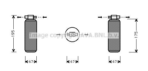 PRASCO RTD015: Kuivati, kliimaseade R12, R134a