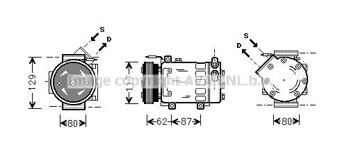 PRASCO RTK076: Compresor AC