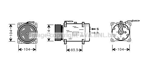 PRASCO RTK244: Compresor AC