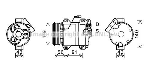 PRASCO SZK121: Compresor AC