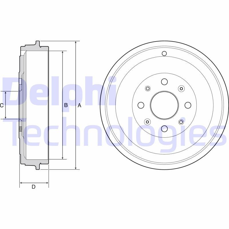 DELPHI BF503: Piduritrummel 269mm