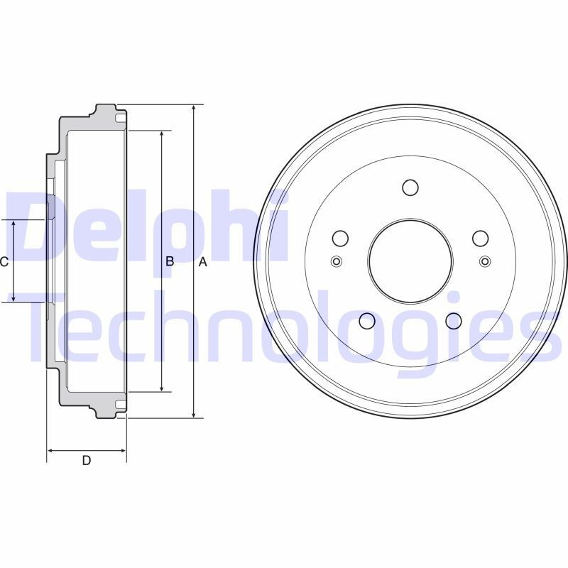 DELPHI BF504: Piduritrummel 239mm