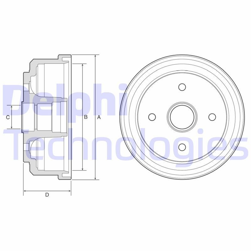 DELPHI BF507: Piduritrummel 208mm